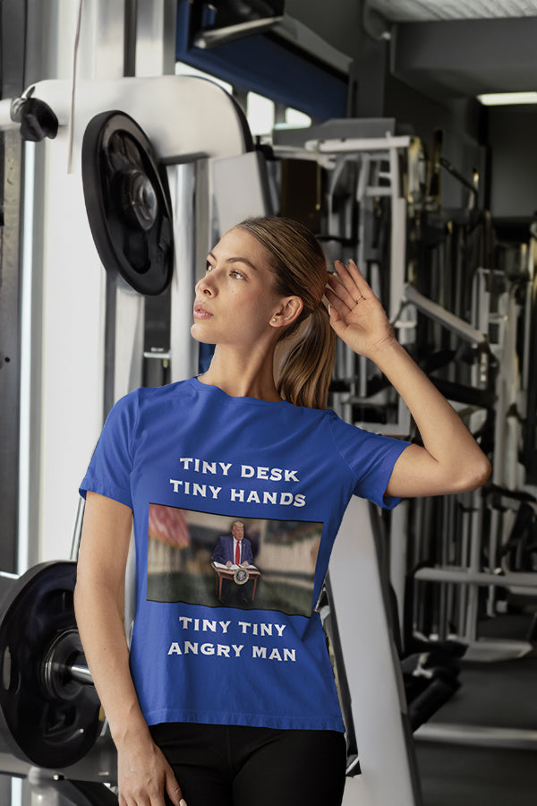 Donald Trump Tiny Desk Unisex Tee (Express Shipping Available)